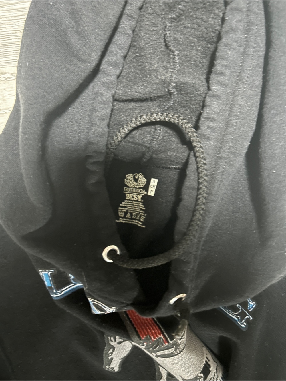 Ford Mustang Mens Black Graphic Hoodie Sweater - Picture 6 of 6
